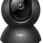 Tapo 2K (3MP) surveillance camera WiFi
  indoor use 360° C211 night vision real-time notification personal detection
  motion detection remote control Alexa compatible black