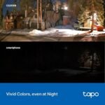 ⁦تي بي-لينك تابو
  كاميرا أمنية خارجية مقاومة للعوامل الجوية، بدون حاجة لهب، متوافقة مع Alexa
  & Google Home، 3MP، Ultra HD، صفارة تلقائية، صوت ثنائي الاتجاه، تخزين SD،
  أمازون حصري (TC65)⁩ - الصورة ⁦5⁩