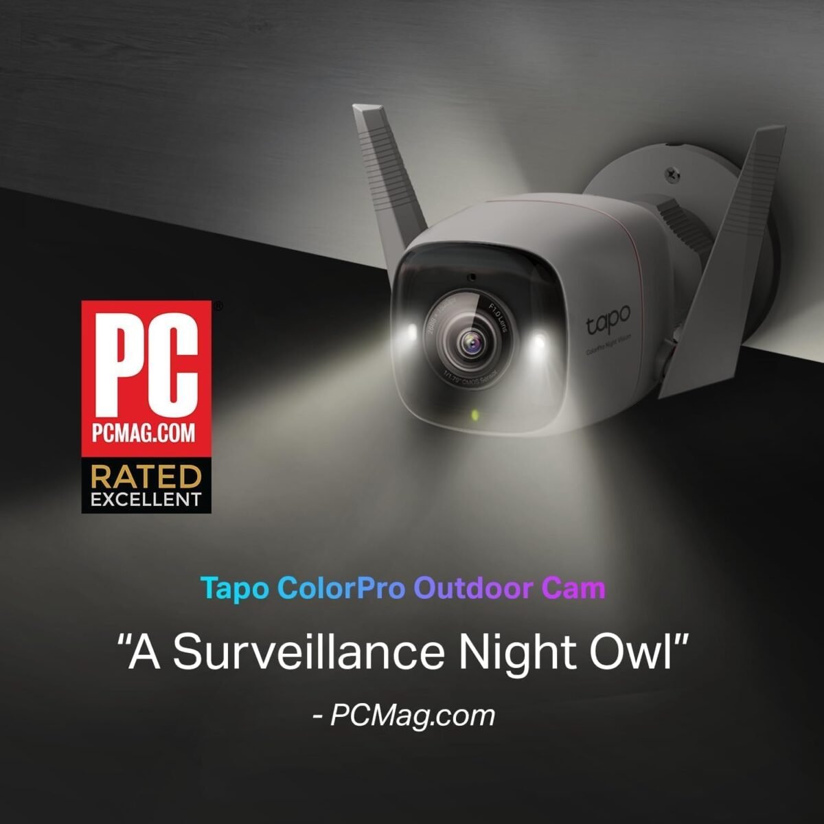 TP-Link Tapo 2K 4MP Outdoor Security
Wi-Fi CCTV Camera ColorPro Night Vision Person Animal Vehicle &
Customizable Motion Detection 2-Way Audio IP66 Weatherproof Google Home &
Alexa(C325WB) - Image 6