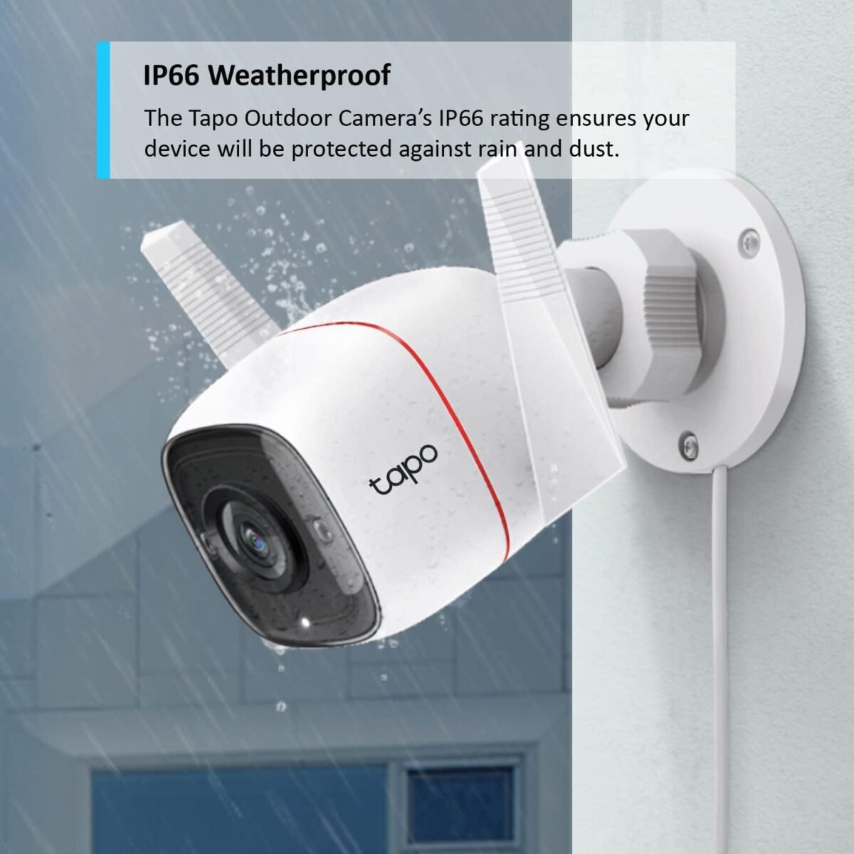 Tapo C320WS 2K QHD Wireless & Wired
Security Camera Outdoor IP66 Person Vehicle Detection Starlight Colour Night
Vision Cloud and Local Storage Works With Alexa and Google No Monthly Fee - Image 7