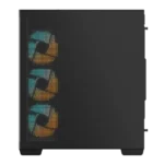 GIGABYTE C500 PANORAMIC STEALTH Mid Tower
  case in Black with RGB support vertical GPU mount USB C cooling options 360mm
  radiators - Image 3