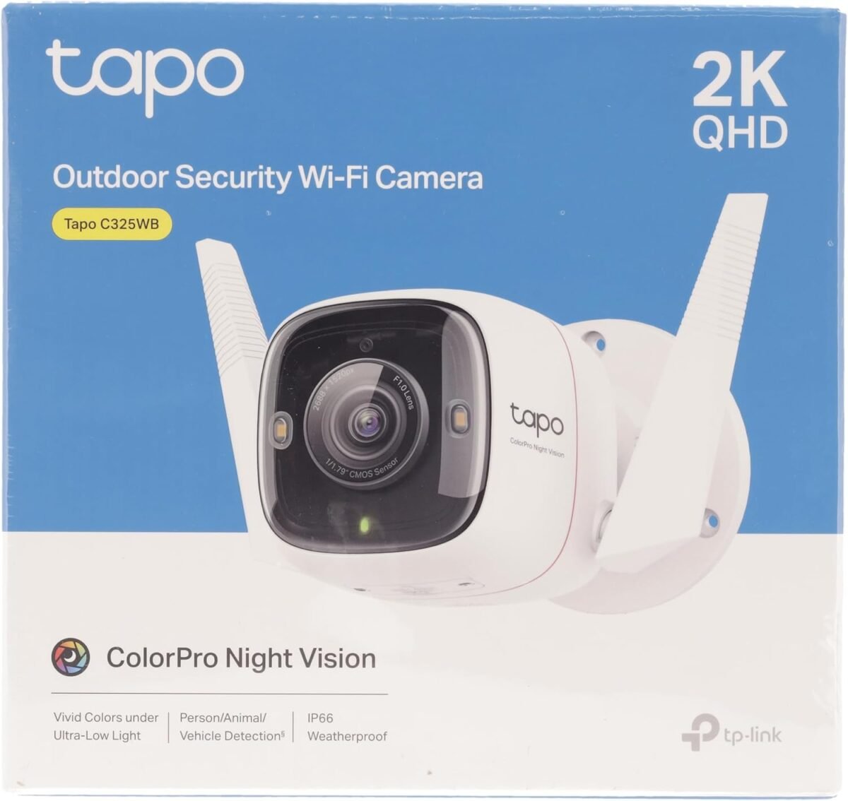 TP-Link Tapo 2K 4MP Outdoor Security
Wi-Fi CCTV Camera ColorPro Night Vision Person Animal Vehicle &
Customizable Motion Detection 2-Way Audio IP66 Weatherproof Google Home &
Alexa(C325WB) - Image 7