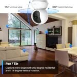 Tapo TP-Link 2K Pan Tilt Security Camera
  for Baby Monitor Dog Camera w Motion Detection 2-Way Audio Siren Night Vision
  Cloud &SD Card Storage (Up to 256 GB) Works with Alexa & Google Home
  (C210) - Image 6
