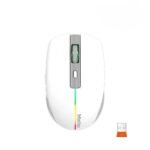 ميشن BTM002 ماوس
  ألعاب لاسلكي قابل للشحن وبلوتوث أبيض وضع مزدوج