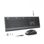 Meetion C2000 Rechargeable Wireless And  Bluetooth Keyboard And Mouse Combo