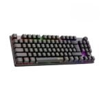 ⁦ميشن MK008 PRO لوحة
  مفاتيح ميكانيكية عربية 80 بالمئة TKL مفتاح أحمر قابل للتبديل السريع بإضاءة
  RGB⁩ - الصورة ⁦5⁩