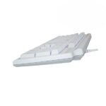 ⁦ميشن MK600RD لوحة
  مفاتيح ميكانيكية عربية قوس قزح بيضاء مفتاح أحمر⁩ - الصورة ⁦4⁩