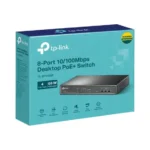 TP-Link TL-SF1008P Desktop PoE+ Switch
  8-Port 10/100Mbps - Image 2