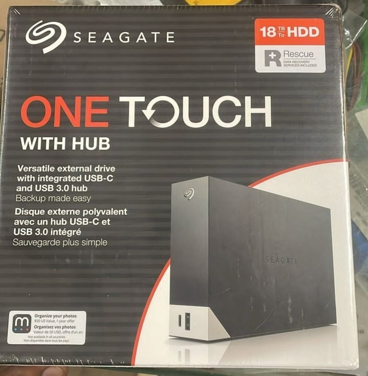 ⁦هارد خارجي مكتبي Seagate One Touch HUB سعة 18 تيرا⁩ - الصورة ⁦3⁩