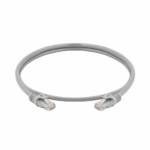 PL-PC-U6-0.5G كابل باتش كورد CAT6 غير محمي بتوصيل T568B طول 0.5 متر LSZH رمادي