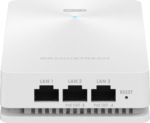 Grandstream GWN7661E In-Wall
  AX3000 Wi-Fi 6 Access Point, 2×2:2 2.4G, 3×3:2 5G, 1x GbE PoE, 2x GbE with
  PSE, 1x GbE, up to 100m coverage, up to 256 wireless clients, 3Gbps aggregate
  wireless throughput - Image 2