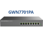 Grandstream GWN7701P Unmanaged
  Network Switch, 8x GbE RJ45, 4x PoE 802.3 af/at, 53.5V/1.22A PSU