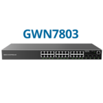 Grandstream GWN7803 Layer 2+
  Managed Network Switch, 24x GbE RJ45, 4x SFP, fan-less, Internal PSU