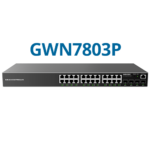 Grandstream GWN7803P Layer 2+
  Managed Network Switch, 24x GbE RJ45 PoE 802.3 af/at, up to 30W per port,
  360W total power budget, 4x SFP, Internal PSU