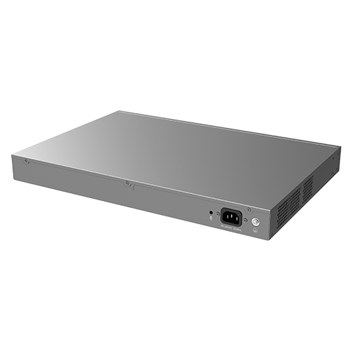 GWN7806 Website Image - 6 Grandstream GWN7806P Layer 2+
Managed Network Switch, 48x GbE RJ45 PoE 802.3 af/at, up to 30W per port,
360W total power budget, 6x SFP+, stackable, Internal PSU - Image 1