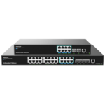 Grandstream GWN7822P Layer 3
  Managed Multi-Gigabit Network Switch, 8x 2.5GbE, 16x GbE RJ45 PoE 802.3
  af/at, 30W for port 1-16, 60W for port 17-24, 360W total power budget, 2x
  SFP+, Internal PSU, optional redundant PSU - Image 2
