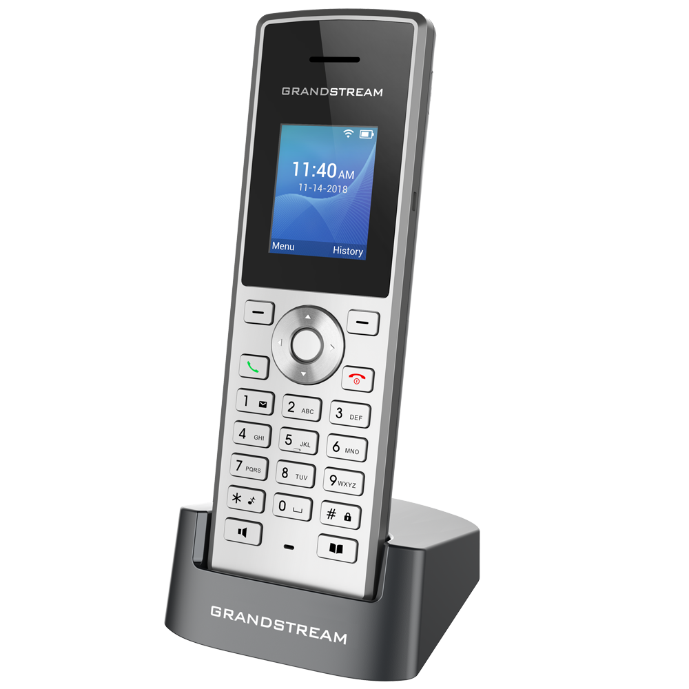 WP810-1 جراند
ستريم WP810 هاتف IP يعمل بالواي فاي يدعم حسابين SIP وخطين شاشة LCD بدقة
128x160 مقاس 1.8 بوصة بطارية Li-ion سعة 1500mAh ومزود طاقة 5V/1A بمنفذ
Micro-USB - الصورة 1