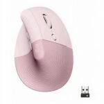 Lift Vertical Ergonomic Mouse  Logi Bolt USB Receiver 4000 DPI Sensitivity Multi-OS Compatibility 10m Range  2 Year Battery Life Quiet Clicks & Smartwheel 910-006478 Pink