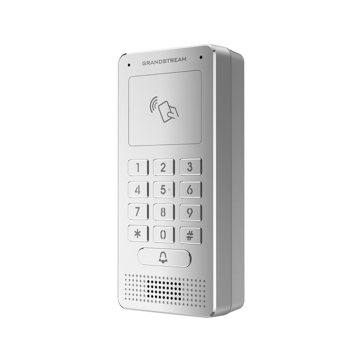 ⁦نظام باب صوتي Grandstream GDS3705 IP، حساب SIP واحد، منفذ Ethernet ‏10/100 PoE، 2 ميكروفون، سماعة 2W HD، لوحة أرقام، قارئ RFID، معيار IP66 وIK10، بدون مزود طاقة⁩ - الصورة ⁦2⁩