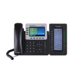 Grandstream GXP2200EXT  Extension module for GXP2170, GXP2140 and GXV3240. 128x384 backlit LCD, 20  dual-color buttons, 2 pages, Daisy-chain up to 4 modules - Image 2