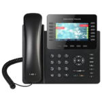 Grandstream GXP2170 High-End  IP Phone, 6 SIP accounts, 12 lines, 2x GbE PoE, 480x272 (4.3'') color LCD, 48  virtual BLF keys, GXP2200EXT support, 12V/1A PSU