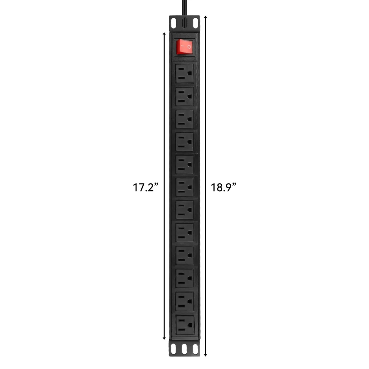 Prorack PR-PDU-12 Professional 12-Outlet Power Distribution Unit (PDU) - Image 2