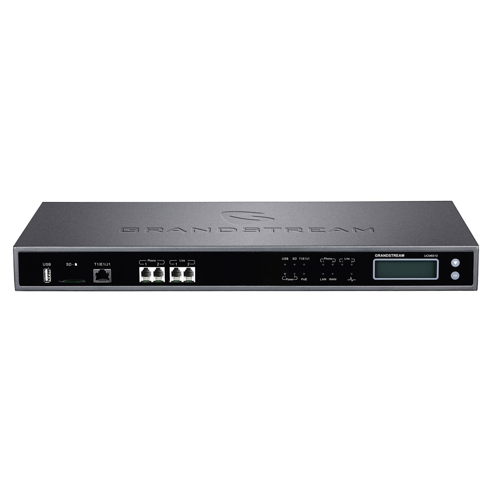 ucm6510_front Grandstream UCM6208 Grandstream IP PBX support 8 FXO Port ,2 FXS Port - Image 1