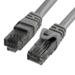 ⁦Prolink PL PC S6A 5G كابل باتش شيلد CAT6A SFTP بتوصيل T568B طول 5 متر غلاف LSZH لون رمادي⁩ - الصورة ⁦2⁩