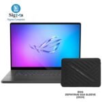 ASUS  ROG Zephyrus G16 GA605WI QR050W لابتوب جيمينج AMD Ryzen AI 9 HX 370 رام 32  جيجا SSD 1 تيرا كارت شاشة RTX 4070 8 جيجا شاشة 16 بوصة 240Hz ويندوز 11 مع  Sleeve 90NR0J91 M002K0