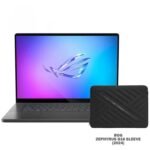 Asus ROG Zephyrus G16  GA605WI-QR050W Gaming Laptop AMD Ryzen AI 9 HX 370 32GB RAM 1TB SSD RTX 4070  8GB, 16” 240Hz, Win11 + Sleeve - 90NR0J91-M002K0