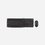 Logitech MK120 Wired Keyboard & Mouse Combo (Black)