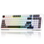 K688-RGB-BRAGI PRO Wireless Mechanical Gaming Keyboard – 98 Keys RGB 3-Mode Hot-Swappable Volume Knob - Image 2