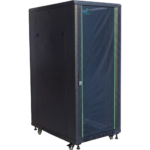 Prorack PR-FG6618 18U 600*600 Standing network
rack with glass door 1 fan 1 shelf and 1 PDU 8 outlet