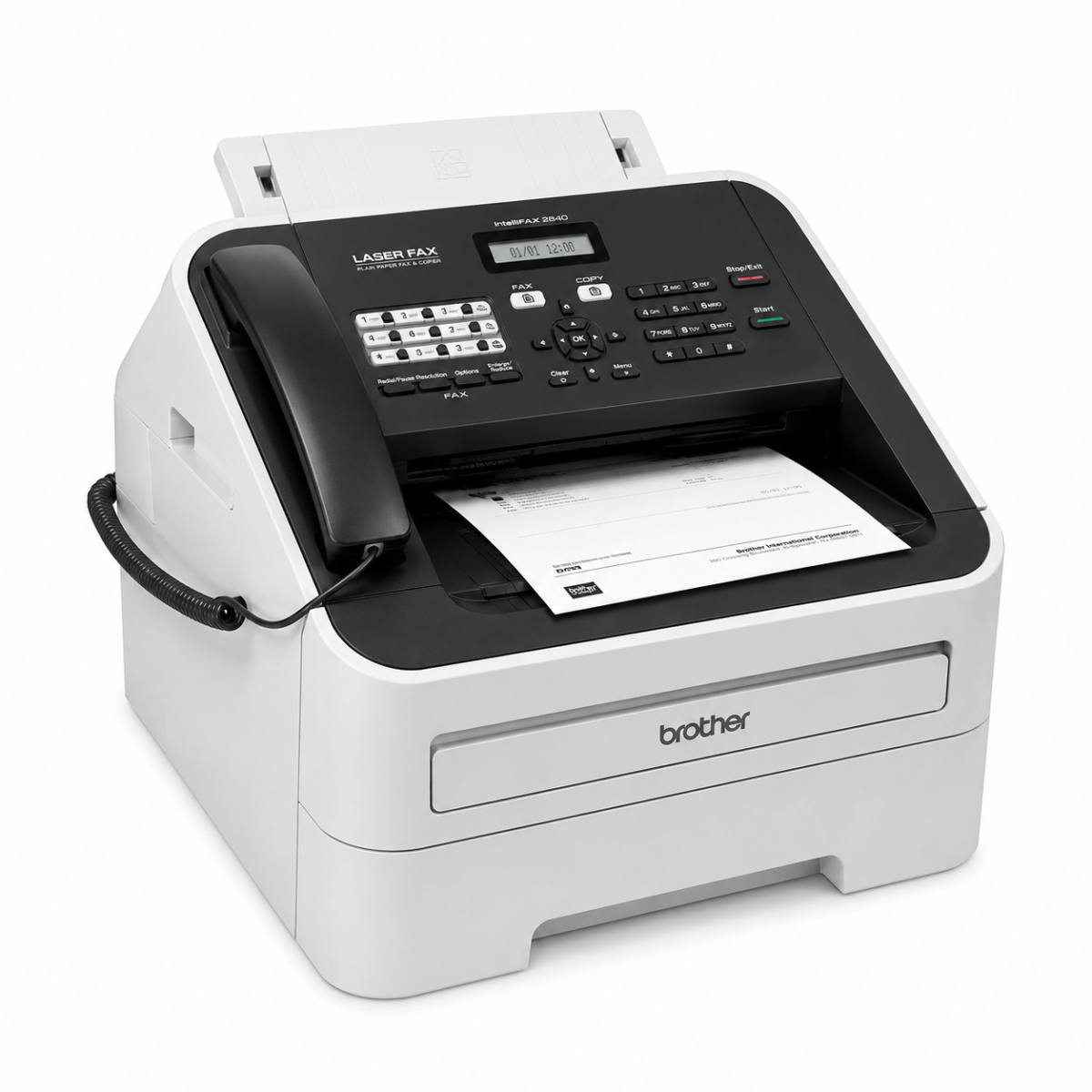 Brother FAX-2840 Monochrome Laser Fax Machine - Image 2