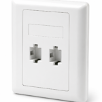 Prolink  PL-FP2-UK 2 Port UK type Faceplate W/Shutter & Station 2 ID 86*86