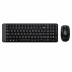 طقم Logitech MK220 كيبورد وماوس لاسلكي (أسود)