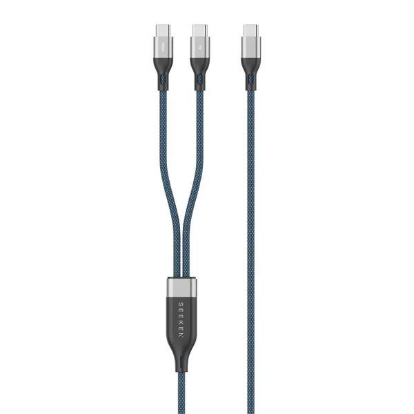 S1C-2C-01 USB-C Cable SEEKEN S1C-2C 100W Braided Cable