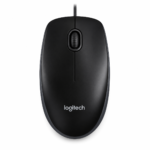 Logitech B100 Wired Mouse (Gray 910-003357)