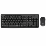 طقم Logitech MK295 Silent كيبورد وماوس لاسلكي (أسود)