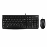 طقم Logitech MK120 كيبورد وماوس سلكي (أسود)