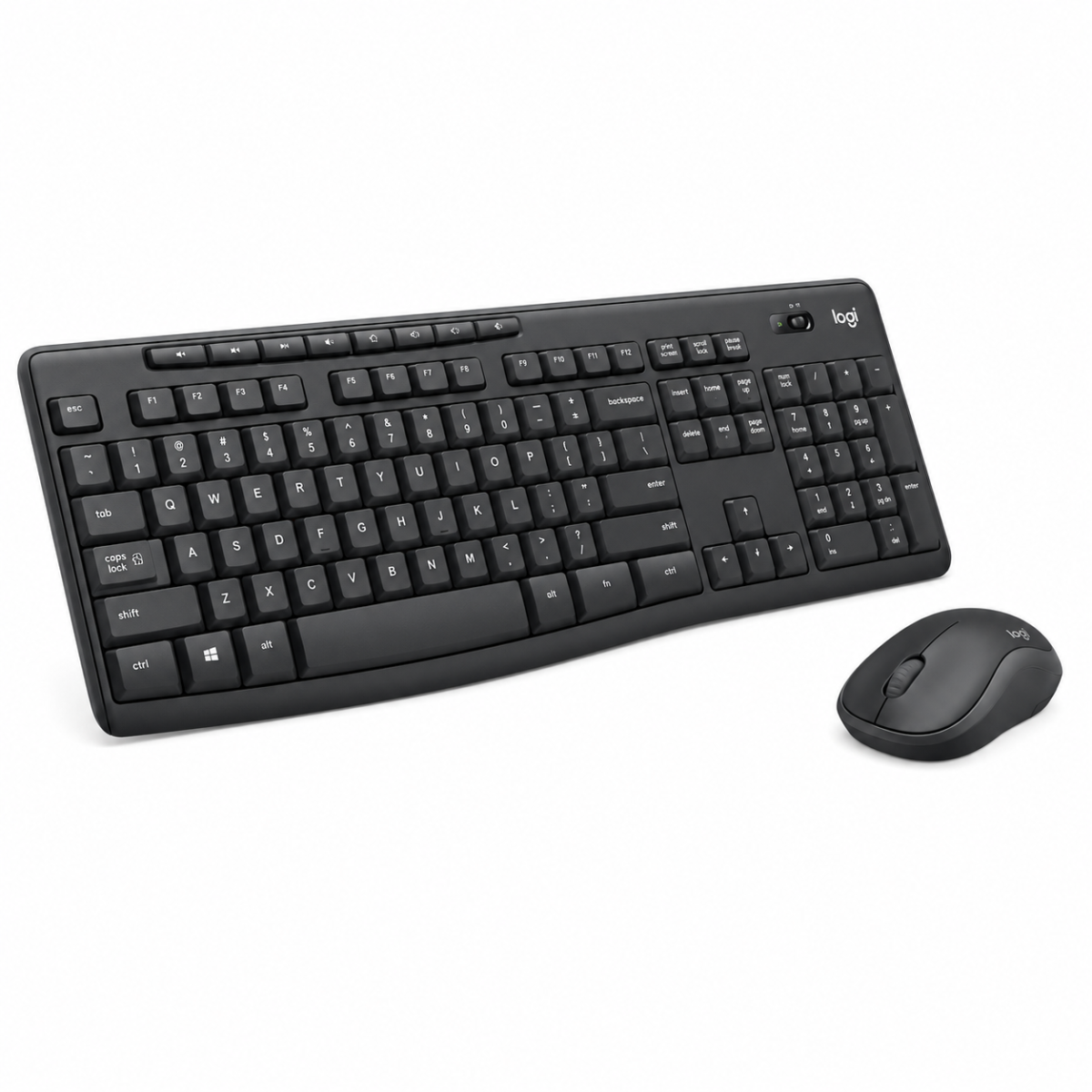 ⁦طقم Logitech MK295 Silent كيبورد وماوس لاسلكي (أسود)⁩ - الصورة ⁦2⁩