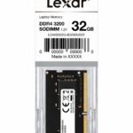 ذاكرة RAM لابتوب Lexar سعة 32 جيجا DDR4 بتردد 3200MHz