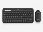⁦طقم Logitech Pebble 2 للماك كيبورد وماوس بلوتوث لاسلكي (رمادي غامق)⁩ - الصورة ⁦2⁩