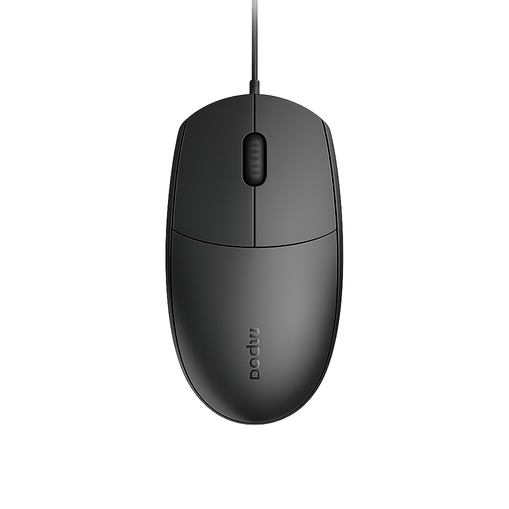 8d7b3990-e806-48ed-ad39-c115f9246674 Rapoo N100 Wired Mouse (Black) - Image 1