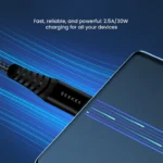 كابل سيكين SC-C12 مضفر USB إلى Type-C بقدرة 30 واط بطول مترين - الصورة 2