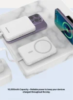 SEEKEN SMF-P77 MagPower 10000mAh Power bank with inbuilt USB-C cable - Image 3
