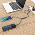 SEEKEN S1C-2C 2-in-1 DualCharge Pro PD 100W Braided 1-meter Cable - Image 2