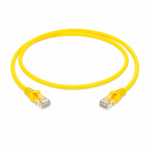كابل شبكة Prolink CAT6A محمي S/FTP بطول 1 متر مع توصيل T568B وغطاء LSZH (أصفر)