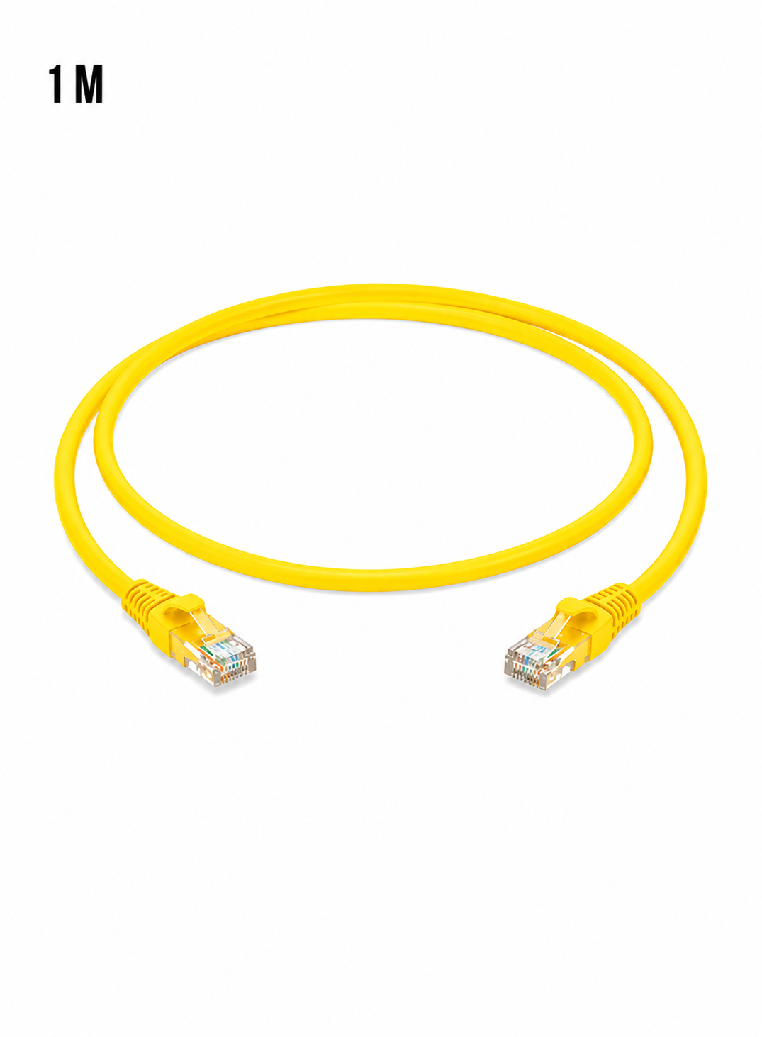 ab3b4627-3e42-444b-8e61-7118e4f95d9c Prolink PL-PC-S6A-1Y SHIELDED CAT6A S/FTP PATCH CORD W/ T568B WIRING, 1M, LSZH Yellow - Image 1