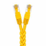 كابل شبكة Prolink CAT6 غير محمي بطول 0.25 متر مع توصيل T568B وغطاء LSZH (أصفر)